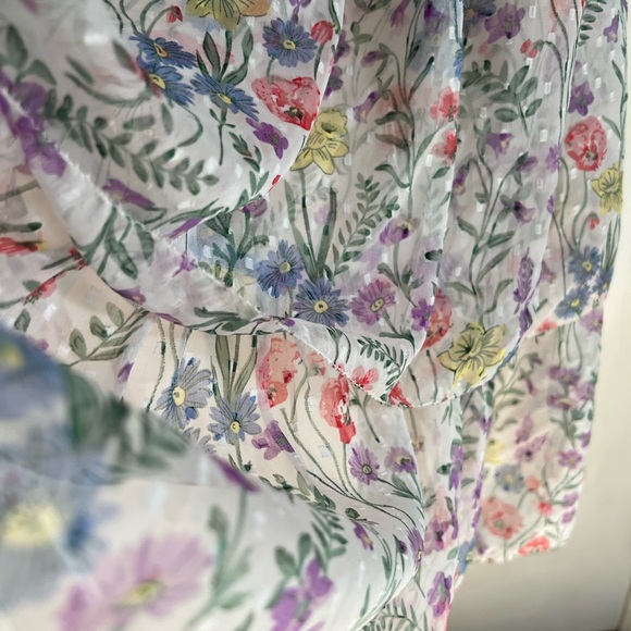 SAYLOR Floral Garden Tiered Sundress for Spring Women's Medium - Picture 5 of 11